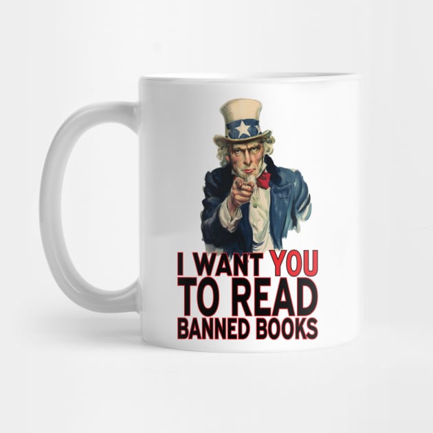 I WANT YOU TO READ BANNED BOOKS by PeregrinusCreative